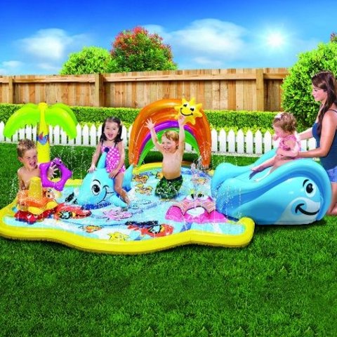 BanzaiToddler/Kids Inflatable Splish Splash Water Park