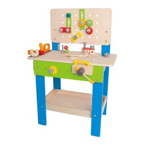 限今天：Hape 儿童木质工具玩具桌 共35件 获奖玩具