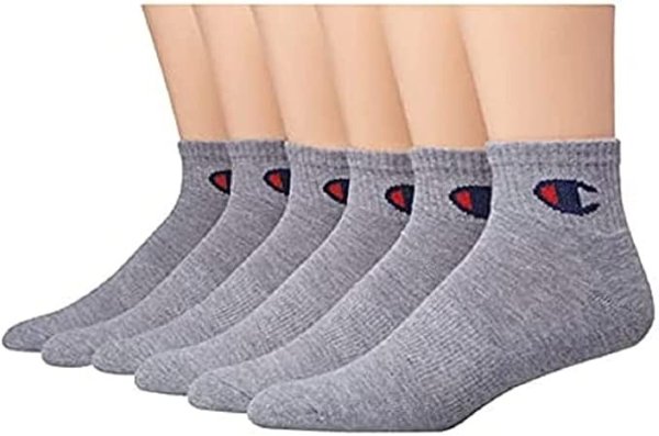 Men’s Socks, Ankle Socks, Cushioned Athletic Socks, 6 and 12 Pairs Pack