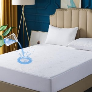 DOWNCOOL Queen Mattress Protector Waterproof Soft &amp; Breathable, Noiseless Mattress Cover, Soft Breathable Fitted Sheets