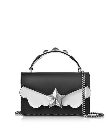 Black&White Leather Vega Mini Shoulder Bag