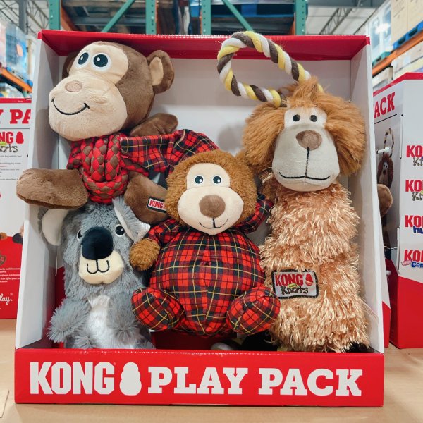 Costco Kong Play Pack Dog Toy 4 Count