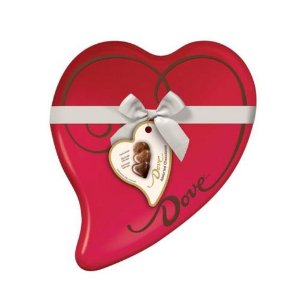 Lightning deal! DOVE Assorted Chocolates 8.13-Ounce Valentine Heart Tin