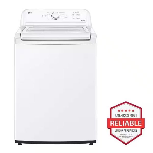 4.1 cu. ft. Top Load Washer with Agitator in White
