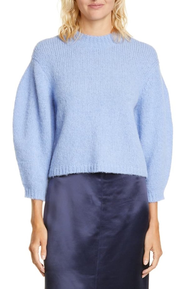 Cozette Alpaca & Wool Blend Crop Sweater