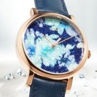 Women's Crystal Bloom Swarovski Fabric Dial 38mm Watch
