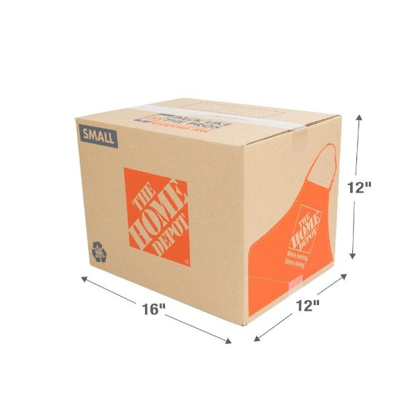 16 in. L x 12 in. W x 12 in. D Small Moving Box