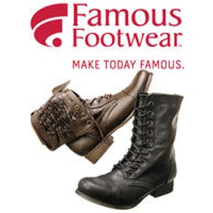  your entire purchase @Famous Footwear