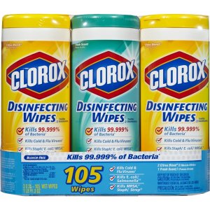 Clorox Disinfecting Wipes 105-Count Fresh/Lemon All-Purpose Cleaner