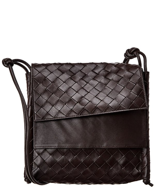 BV Fold Small Intrecciato Leather Shoulder Bag