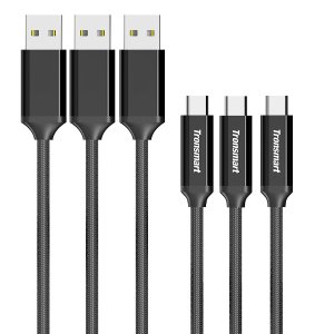 Tronsmart 3 Pack USB Type-C Cable (1ftx1, 3.3ft x 1, 6ft x 1)