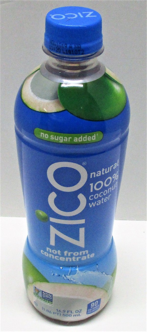 12 PACK - Zico Coconut Water Botte 16.9 Fl Oz Net Wt 202 .8 Fl Oz