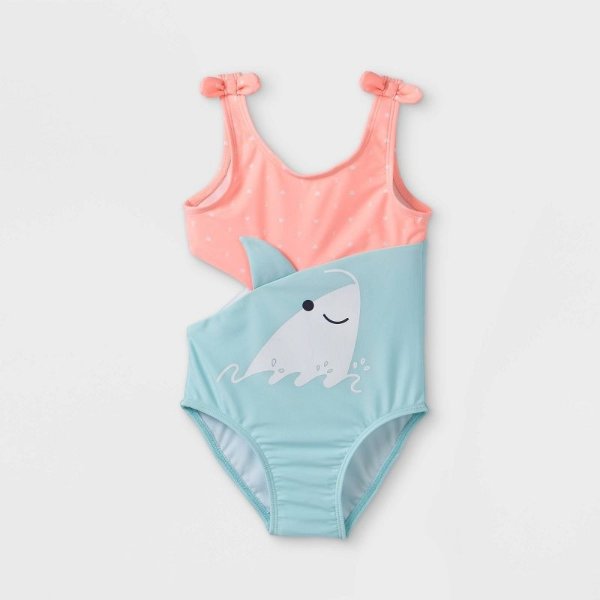 Toddler Girls' Whale Print One Piece Swimsuit - Cat & Jack™