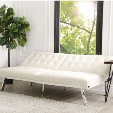 Kenzie Leather Foldable Futon Sofa Bed (Assorted Colors) - Sam's Club