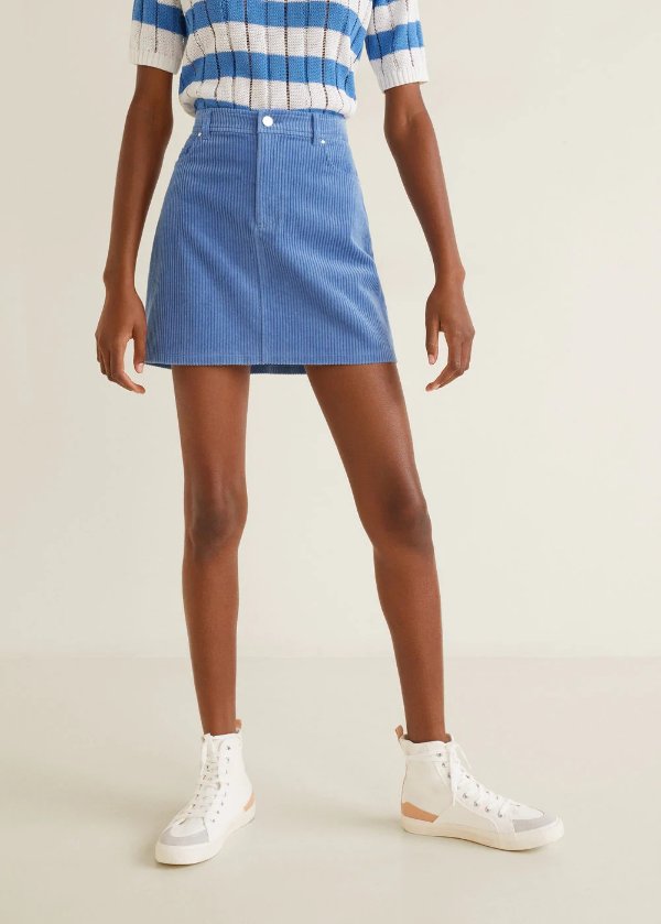 Corduroy cotton skirt - Women | OUTLET USA