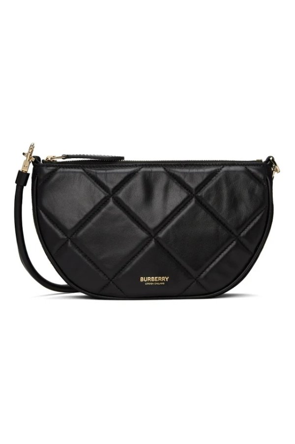 Black Quilted Olympia Pouch