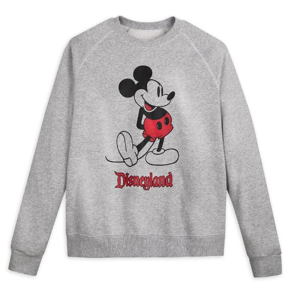 Mickey Mouse Classic Sweatshirt for Adults – Disneyland – Gray | shopDisney