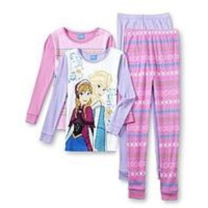 Disney  Frozen Girl's 2-Pairs Pajamas - Anna, Elsa & Olaf