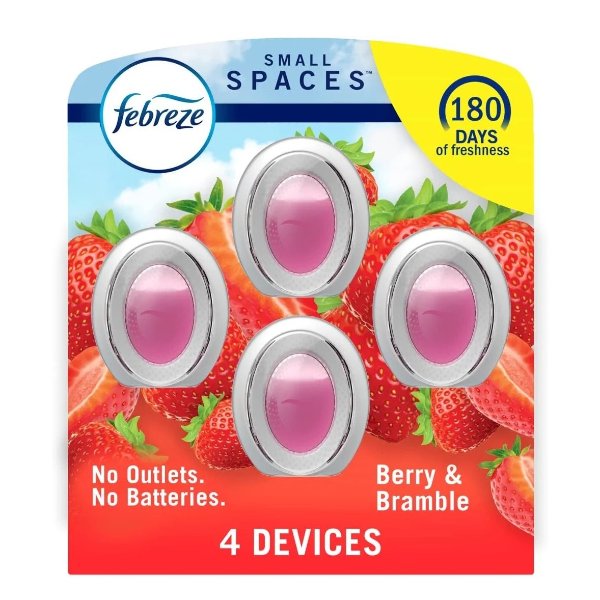 Febreze 小空间固体清新剂4只 清甜莓果