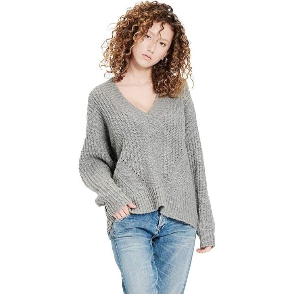 Women's Alva Deep V Neck Sweater