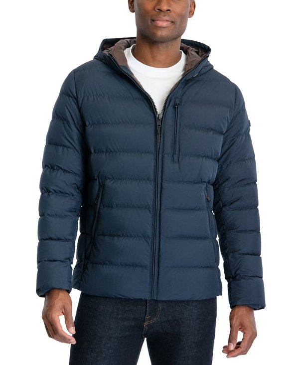 Men's Hipster Puffer Jacket, Created for Macy's