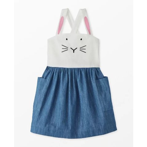 小兔子背带裙