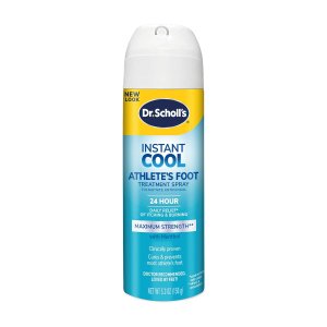 Dr. Scholl's INSTANT COOL ATHLETE'S FOOT TREATMENT SPRAY 5.3oz