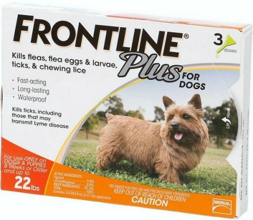 Plus for Dogs Small Dog (5-22 pounds) Flea and Tick Treatment, 3 Doses