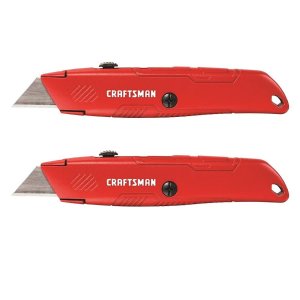 CRAFTSMAN 6-Blade Retractable Utility Knife with On Tool Blade Storage