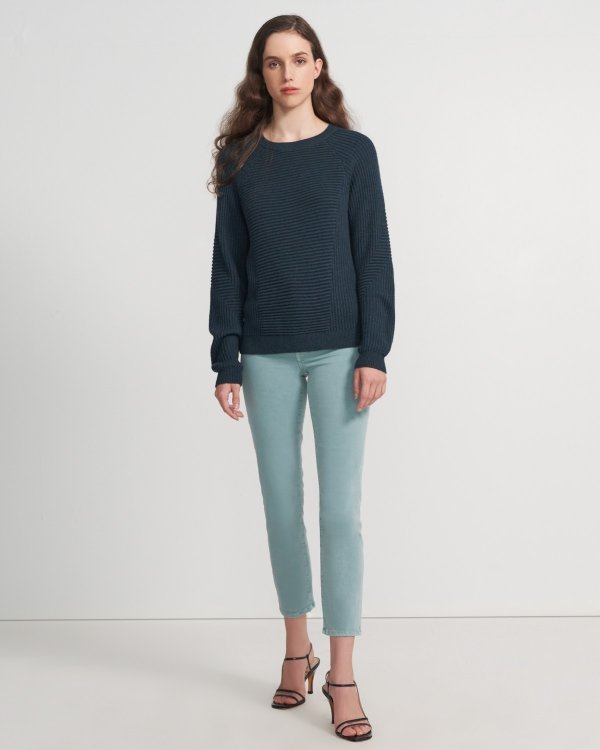 GEORGE RIBBED LONG SLEEVE SWEATER