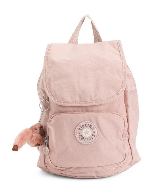 Nylon Marigold Flap Front Backpack