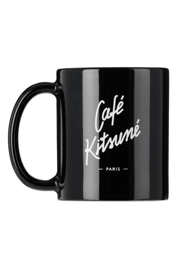 Black 'Cafe Kitsune' Mug