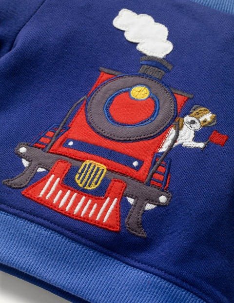 Cosy Sweatshirt & Bottom Set - Grey Marl Toy Trains | Boden US
