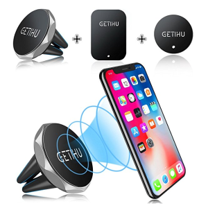 GETIHU Car Phone Mount Universal Air Vent Cell Phone Holder Magnetic Stand for iPhone 7 6 6S Plus 5s Samsung HTC SONY All Smartphones GPS Mobile Magnet Support