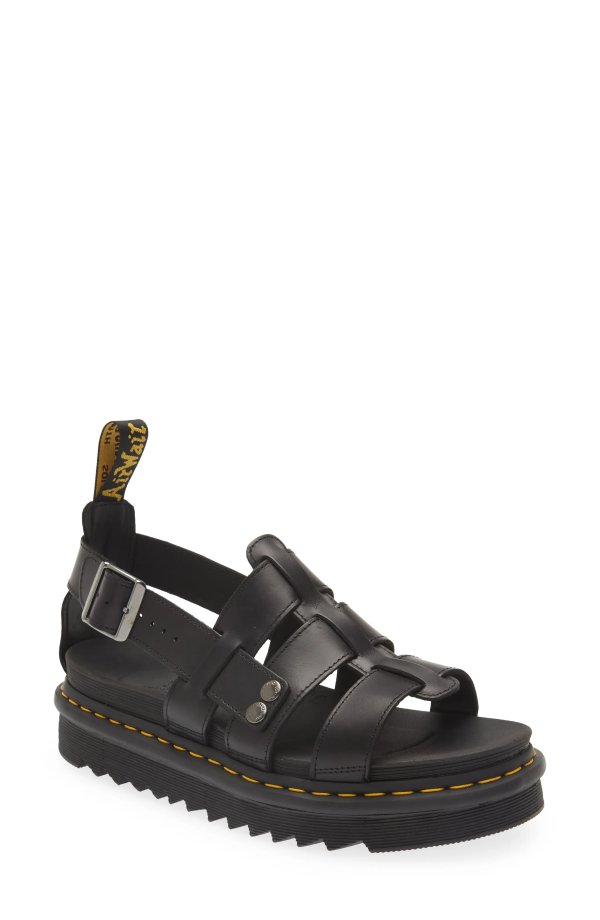 Terry Leather Fisherman Sandal