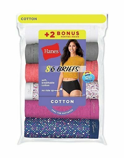 Brief 8 Pack Panties Women's Underwear Cool Comfort TagFree Full Coverage