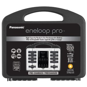 Panasonic K-KJ17KHC82A eneloop pro NEW High Capacity Power Pack, 8AA, 2AAA, with "Advanced" Individual Battery Charger
