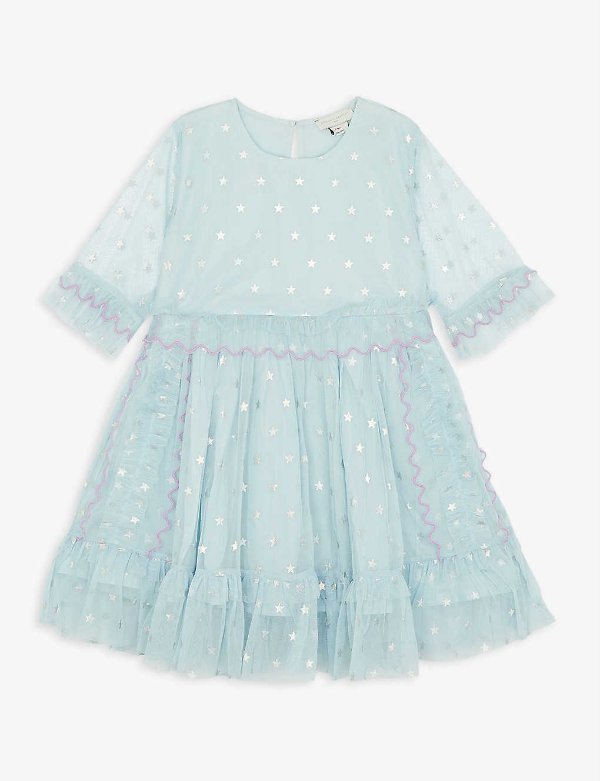 Star-print tulle dress 4-16 years