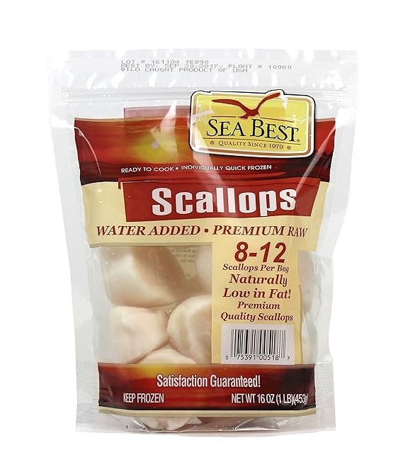 Sea Best 8/12 Colossal Scallops, 16 Ounce