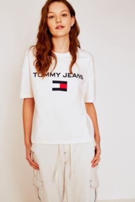 Tommy Jeans White Logo T-Shirt