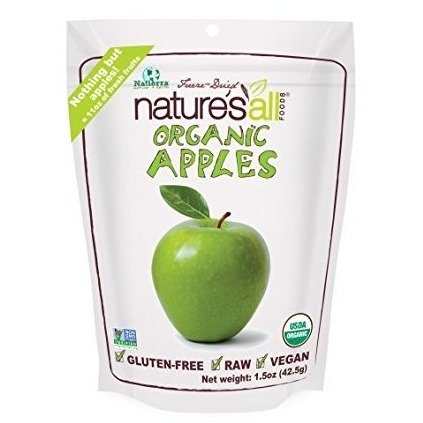 Nature's All Foods Organic Freeze-Dried Apples, 1.5 Ounce