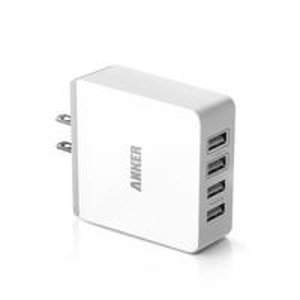 Anker® 36W 含4个USB端口墙壁充电器，适用于 iPhone, iPad, Note, Galaxy S3, S4 等设备