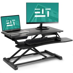 EleTab 双层高度可调立式办公电脑桌 32吋