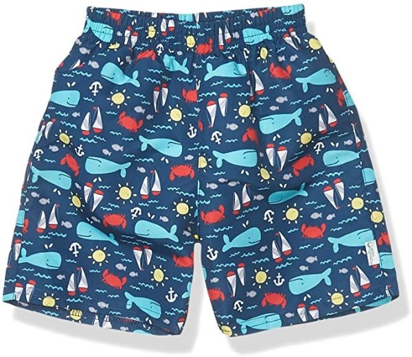 play. by green sprouts Boys' Trunks wth Bult-n Reusable Swm Daper