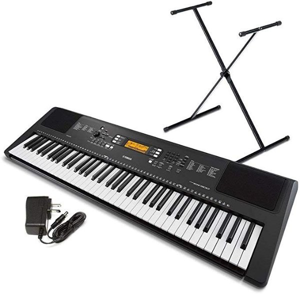 Psr-Ew300 76键电子琴 送电源和琴架