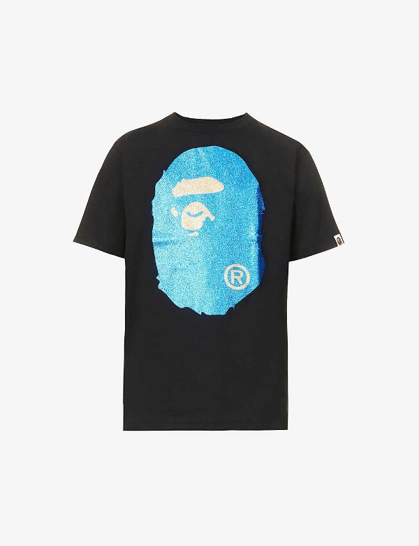 Glitter Ape logo-print cotton-jersey T-shirt