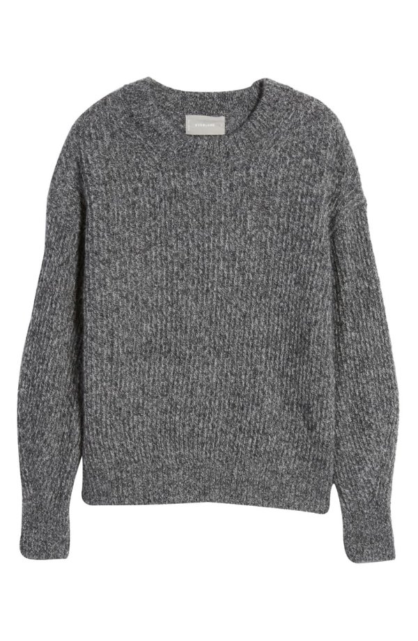 The Oversize Alpaca Blend Crewneck Sweater