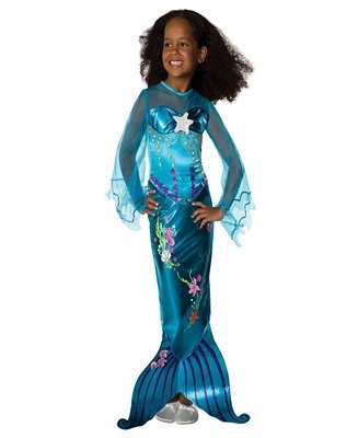Magical Mermaid Toddler Little and Big Girls Costume