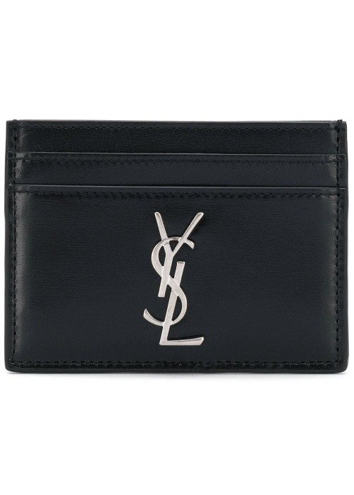 Ysl Logo Credit Card Holder