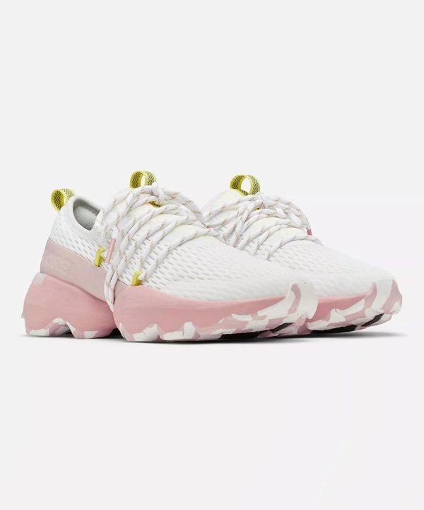 | White & Eraser Pink Kinetic Impact Sneaker